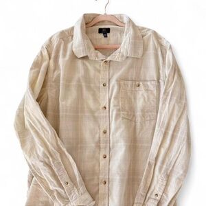 Ivory/Cream/White George Plaid Button-up